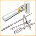(Price/4 Sets)Silver Portable Stainless Steel Dishware, Chopsticks Spoon Fork