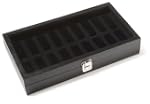 Diplomat Men Black Leatherette Eighte...