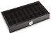Diplomat Black Leatherette Eighteen Watch Storage Case with Clear Top and Black Suede Interior,Diplomat,31-586