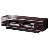 SHIRAI リビアーニ つや木目ローボード(50V対応) LAN-3514DG