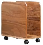 Jual Curve - Oak PC Trolley with Castors