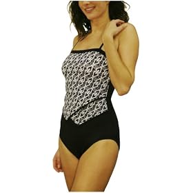 It Figures Women's Links Double V Tank One Piece