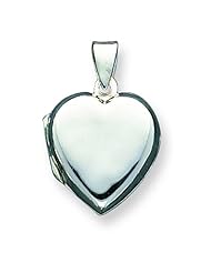 Sterling Silver Domed Heart Locket