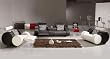 3PC NEW MODERN RECLINER W/ CUP HOLDER LEATHER SOFA SET- V-3088
