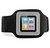 Black Sport Armband Case for Apple iPod Nano 6th Gen