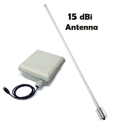 1000mw 1W Waterproof Marine high power Long Range 802.11b-g USB CPE wireless network Wifi Adaptor Access Point with 4.5 foot N Female 15dBi Omni Antenna