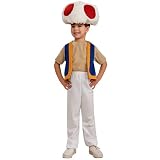 Super Mario Bros Toad Child Costume Size Small  