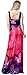 Jusfitsu Women's Deap V-neck Strappy Sexy Maxi Dress Evening Gown Plus Size