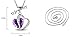 T&Y ENJOY YOUR LIFE Tyjewelry Womens 14k Gold Plated Amethyst Heart Shape Pendant Necklace (Purple,18