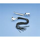 Drag Specialties Drag Specialites Fringed Leather Lever Covers DS243062 by Drag Specialties