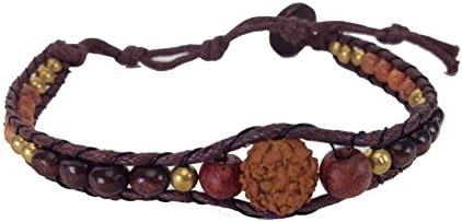 Wrap Bracelet Anklet,Cotton Howlite Natural Stone Sea Glass Beads,Summer Collection,Lenght 10 Inc B01