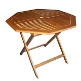 VIFAH V1148A Outdoor Wood Octagonal Table