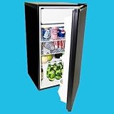 Haier 3.9 Cu Ft Fridge W Full Sz Freezer Black