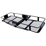 Curt Manufacturing 18131 2 Piece Basket Cargo Carrier, Folding Shank