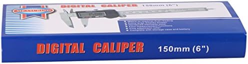 PERCISION Stainless Steel Electronic LCD Digital Vernier Caliper Gauge Micrometer 150mm/6 inch With Carrying Case
