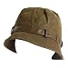 New Faux Suede Rain Bucket Crusher Hat Cap * Light Brown - Small / Medium
