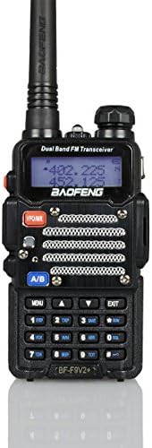 Baofeng 2-Pack Black BF-F9 V2+ HP 8Watt Tri-Power (1/4/8w) (USA Warranty) Dual-Band 136-174/400-520 MHz FM Ham Two-way Radio Transceiver