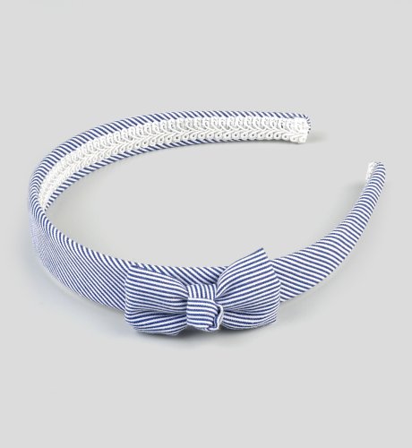 Stripe Bow Detail Head Band