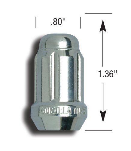 Gorilla 21128HT 12mm x 1.25 Lug Nut - Box of 100
