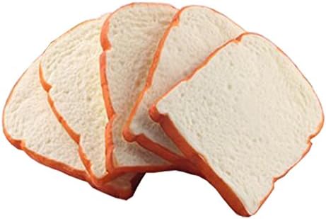 Lifelike Squishy Toast Slice Artificial Bread Wrist Hand Pad Pillow Reduce Pressure Kids Gifts