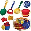 Complete Sand & Water Beach Play Set: Includes Toys, Watering Can, Bucket, Shovel and more!