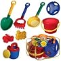 Complete Sand & Water Beach Play Set: Includes Toys, Watering Can, Bucket, Shovel and more!