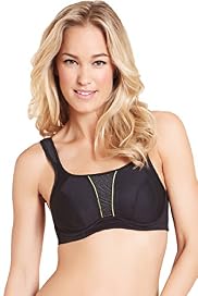 Extra High Impact Striped Underwired Sports A-G Bra