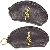 G-Clef Design Coin Purse Keychain