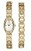 Accurist LB1193S Ladies Gold tone stone set watch and matching bracelet gift set