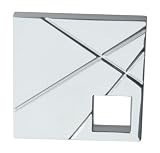 Tools & Hardware : Atlas Homewares 251R-CH 1-1/2-Inch The Moderns Collection Modernist Square Knob - Right, Polished Chrome