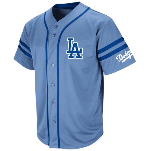 Los Angeles Dodgers Cooperstown Light Blue Heater Fashion Jersey