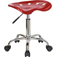 Lab Stool - Stool in Wine Red - LF-214A-WINERED-GG