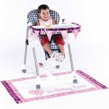 Baby Girl's First Birthday High Chair Decorating Kit 2pc