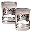 Philadelphia 76ers 2pc Rocks Glass Set - Primary Logo NBA Basketball