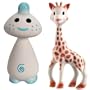 Vullie Sophie Giraffe and Chan Blue - Natural Rubber and Food Paint Details Set of 2