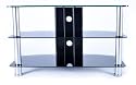 Duronic TVS46A2 Contemporary Design Black Plasma/LCD/LED/3D Glass  TV Stand - Upto 42-inch