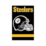 Pittsburgh Steelers 2 - Sided Applique Banner Flag - B000771TE2