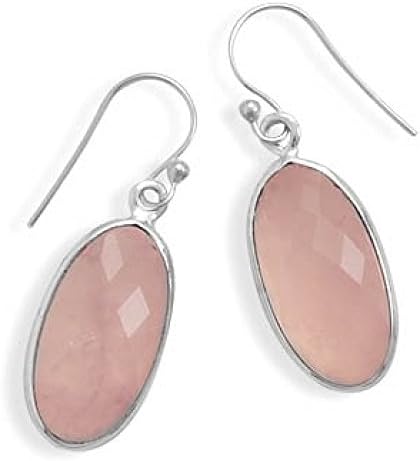 Rose Quartz French Wire Earrings