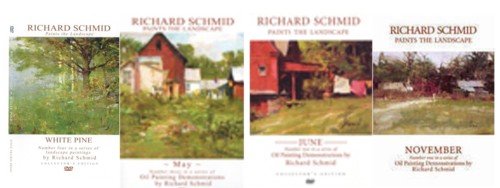 Richard Schmid Paints the Landscape Collection - White Pine, May, June, & November - 4 DVD SET