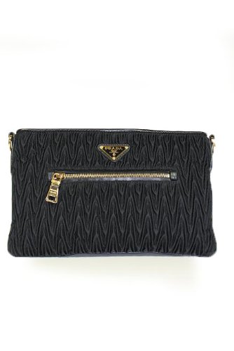 Prada Handbags Black BT0719 (Clutch)