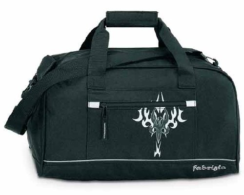 Fabrizio Sporttasche Tasche Sport Schule Tattoo schwarz