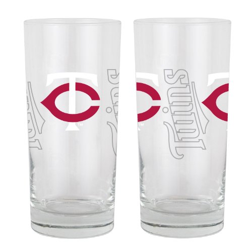 MLB Minnesota Twins 2pk Beverage Glass set