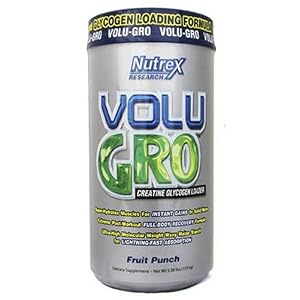 Nutrex Volu-gro Fruit Punch, 3.38-Pound Tub