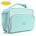 Amersun Kids Lunch Box,Durable Insulated School Lunch Bag with Padded Liner Keep Food Hot/Cold for Long Time,Small Water-resistant Thermal Travel Office Lunch Cooler for Girls Boys-2 Pocket,Light Blue