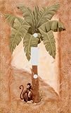 Monkey and Palm Tree Decorative Switchplate Cover