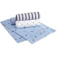 Carters Wrap Me Up Receiving Blanket, 4 Pack, Blue/Dots