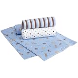 CartersWrapMeUpReceivingBlanket,4Pack,Blue/Dots