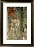 Adam and Eve Banished from Paradise, circa 1427 (Pre-Restoration) Framed Art Poster Print by Tommaso Masaccio, 24x32