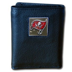 NFL Boxed Trifold Leather/Nylon Wallet- Tampa Bay Buccaneers
