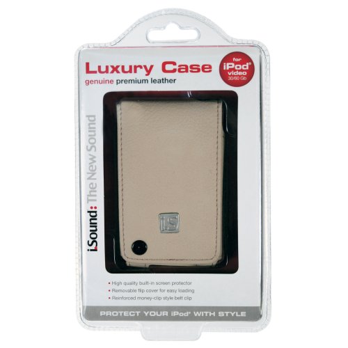 i.Sound Luxury Case for iPod Video (Beige)